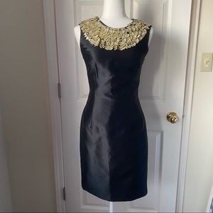Formal black sheath dress